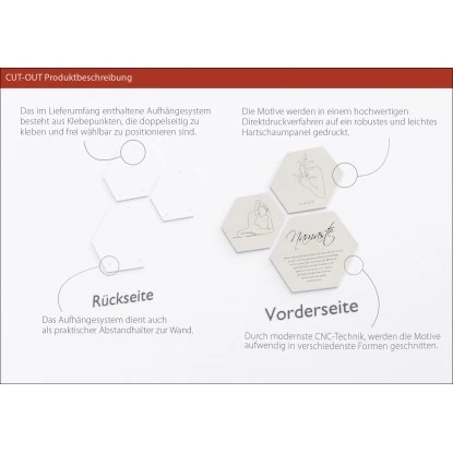 Pro Art Bildkacheln Cut-Out Line Art III 3 Stk. 50 Cm X 50 Cm – Bild 2