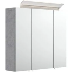 Posseik Spiegelschrank 70 Cm Beton-Optik