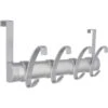 Siro Türgarderobe 4 Haken 01007 Kunststoff Metalleffekt Aluminium Länge 396 Mm