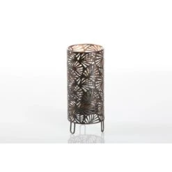 LED Stehlampe Black Metall Mittel 10,5 X 23,5 Cm Kupfer-Schwarz