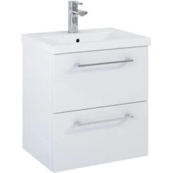 Maximus Waschbeckenunterschrank 50 Cm Cheese Weiß