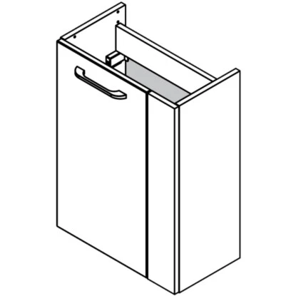 Fackelmann Waschbeckenunterschrank Sceno 60 Cm X 44 Cm X 24 Cm Weiß – Bild 2
