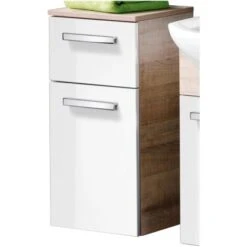 Fackelmann Unterschrank 1 Boden A-Vero Eiche-Weiß