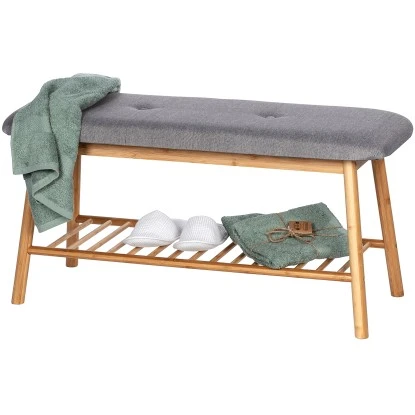 Wenko Schuhbank Bahari Bambus – Bild 5