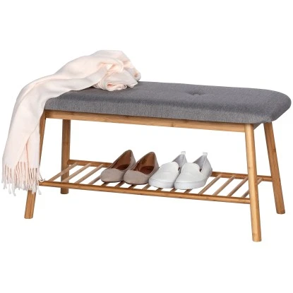 Wenko Schuhbank Bahari Bambus – Bild 6