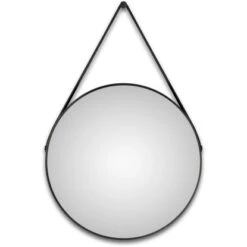 DSK Design Wandspiegel Silver Coiffeur Ă 80 Cm Schwarz Matt Rund