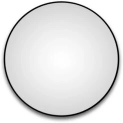 DSK Design Wandspiegel Silver Globo Ă 100 Cm Schwarz Matt Rund