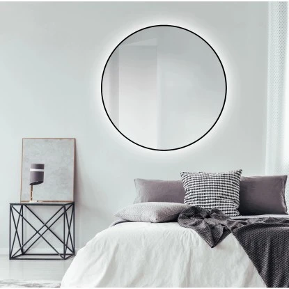 DSK Design LED-Lichtspiegel Silver Globo Ø 120 Cm Schwarz Matt Rund – Bild 5