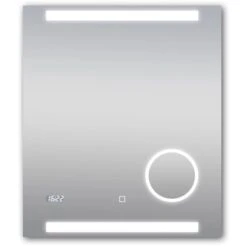 DSK Design LED-Lichtspiegel Silver Rey 60 Cm X 70 Cm