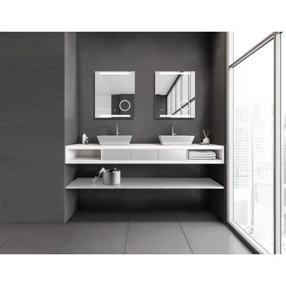 DSK Design LED-Lichtspiegel Silver Rey 60 Cm X 70 Cm – Bild 4