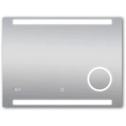 DSK Design LED-Lichtspiegel Silver Rey 80 Cm X 60 Cm