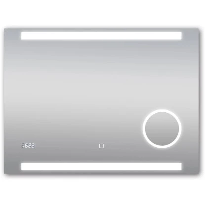 DSK Design LED-Lichtspiegel Silver Rey 80 Cm X 60 Cm