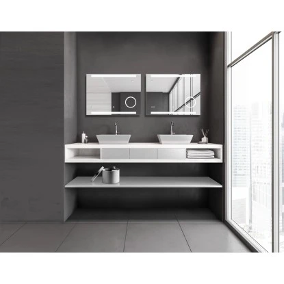 DSK Design LED-Lichtspiegel Silver Rey 80 Cm X 60 Cm – Bild 4