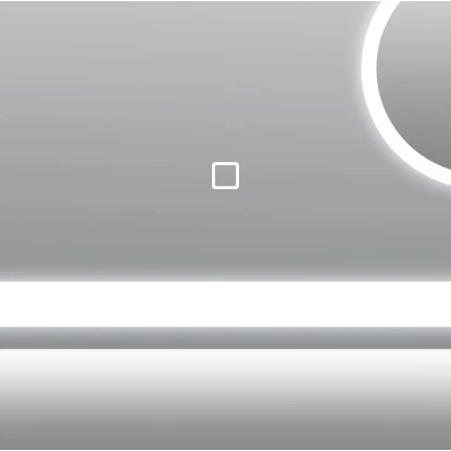 DSK Design LED-Lichtspiegel Silver Rey 80 Cm X 60 Cm – Bild 5