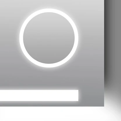 DSK Design LED-Lichtspiegel Silver Rey 100 Cm X 60 Cm â Bild 6