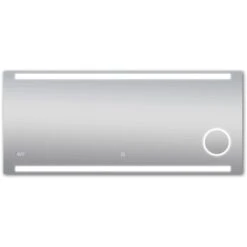 DSK Design LED-Lichtspiegel Silver Rey 140 Cm X 60 Cm