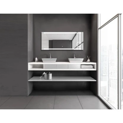 DSK Design LED-Lichtspiegel Silver Rey 140 Cm X 60 Cm – Bild 4