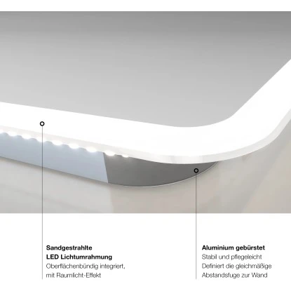 DSK Design LED-Lichtspiegel Silver Luna 40 Cm X 45 Cm – Bild 6