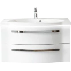 Pelipal Waschplatz Fokus 4005 2-teilig 92 Cm Lack Polarweiß Hochglanz EEK: A-A++