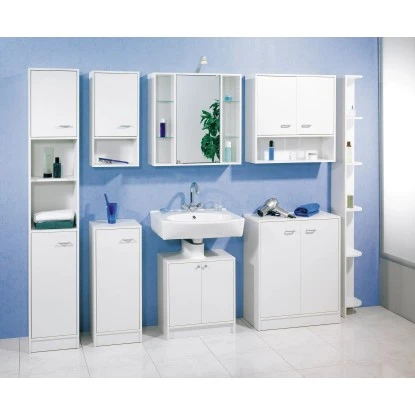 Fackelmann Badezimmerschrank Standard 185 Cm Weiß – Bild 2