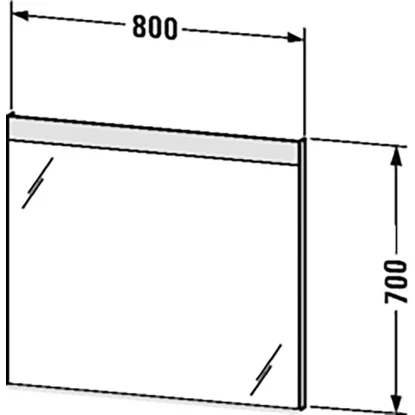 Duravit Leuchtspiegel Mit Wandschaltung 70 Cm X 80 Cm â Bild 2