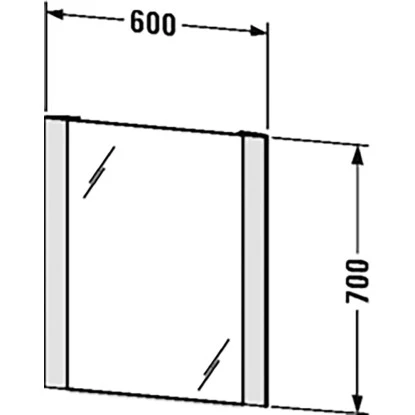 Duravit Leuchtspiegel LED Seitlich 70 Cm X 60 Cm – Bild 3