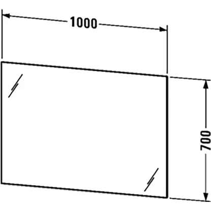 Duravit Leuchtspiegel Mit Wandschaltung 70 Cm X 100 Cm – Bild 3