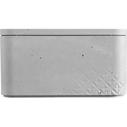 Curver 3er Set Beton Box S Mit Deckel Hellgrau – Bild 5