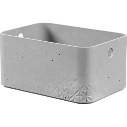 Curver 3er Set Beton Box S Mit Deckel Hellgrau – Bild 6