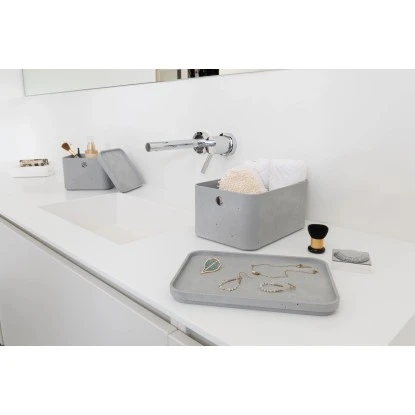 Curver 3er Set Beton Box S Mit Deckel Hellgrau – Bild 8