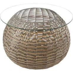 Kayoom Beistelltisch Baran Hellbraun 36 Cm X 45 Cm X 62 Cm