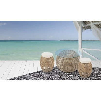 Kayoom Beistelltisch Baran Hellbraun 36 Cm X 45 Cm X 62 Cm – Bild 4