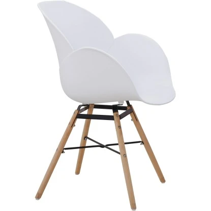 Kayoom Stuhl Amalia 110 2er-Set Weiß 59 Cm X 83,5 Cm X 57,5 Cm – Bild 2