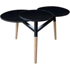 Kayoom Beistelltisch Butler Schwarz 49,5 Cm X 71 Cm X 86,5 Cm