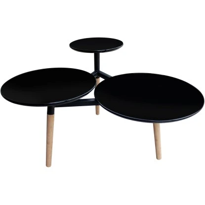 Kayoom Beistelltisch Butler Schwarz 49,5 Cm X 71 Cm X 86,5 Cm – Bild 2