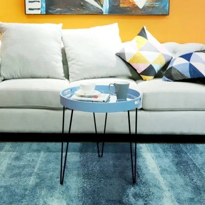 Kayoom Beistelltisch River Hellblau Ø 50 Cm X 40 Cm – Bild 4