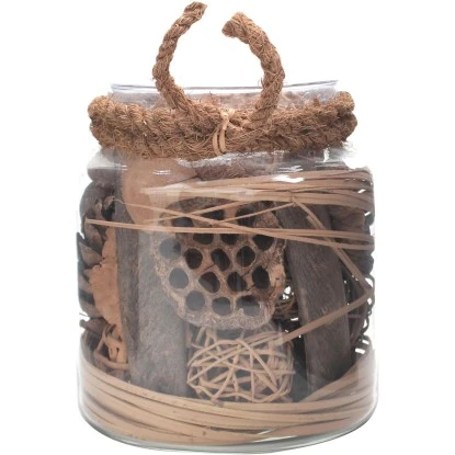 Kayoom Deko-Glas Flora BraunØ 20 Cm X 18 Cm