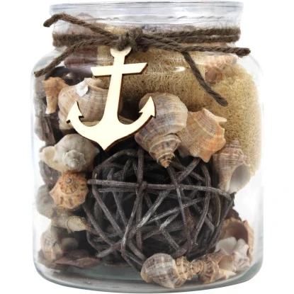 Kayoom Deko-Glas Flora CremeØ 13,5 Cm X 16,5 Cm