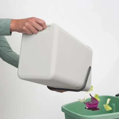 Brabantia Abfallbehälter Sort & Go 16 L Grau – Bild 4