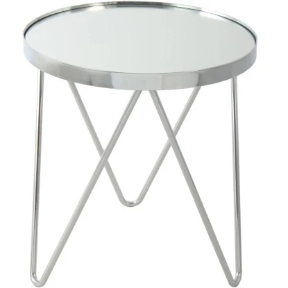 Kayoom Beistelltisch Bonnie Silber Ø 42 Cm X 46 Cm