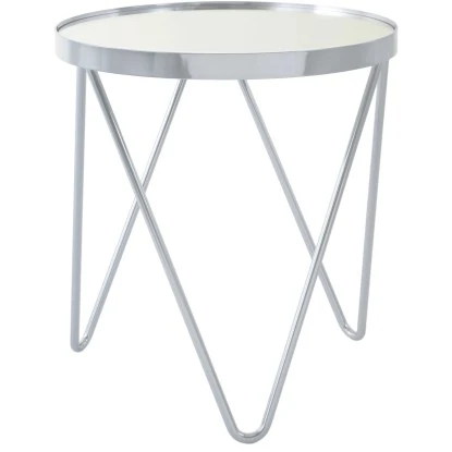 Kayoom Beistelltisch Bonnie Silber Ø 42 Cm X 46 Cm – Bild 2