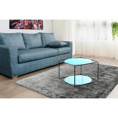 Kayoom Beistelltisch Cody Blau-Schwarz Ø 50 Cm X 36 Cm – Bild 6
