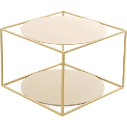 Kayoom Beistelltisch Cody Gold Ø 50 Cm X 36 Cm