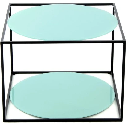 Kayoom Beistelltisch Cody Grün-Schwarz Ø 50 Cm X 36 Cm – Bild 2