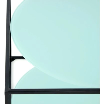 Kayoom Beistelltisch Cody Grün-Schwarz Ø 50 Cm X 36 Cm – Bild 4