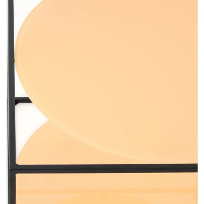 Kayoom Beistelltisch Cody Orange-Schwarz Ø 50 Cm X 36 Cm – Bild 4