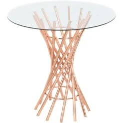 Kayoom Beistelltisch Crush Rosé Ø 60 Cm X 59 Cm