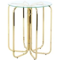 Kayoom Beistelltisch Sherryl Gold Ø 45 Cm X 55 Cm