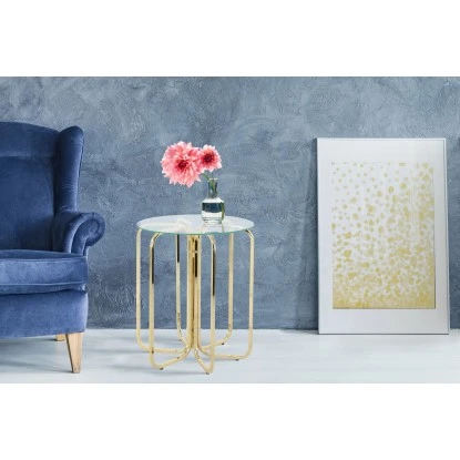 Kayoom Beistelltisch Sherryl Gold Ø 45 Cm X 55 Cm – Bild 6