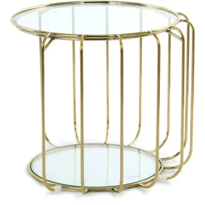 Kayoom Beistelltisch Shirley Gold Ø 40 Cm X 50 Cm – Bild 3